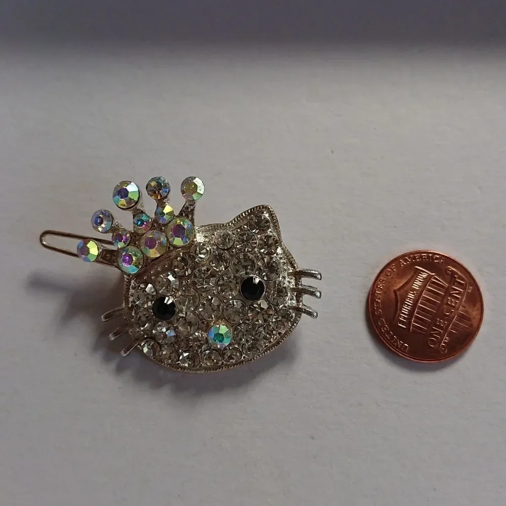 Hello kitty rhinestones hair clip